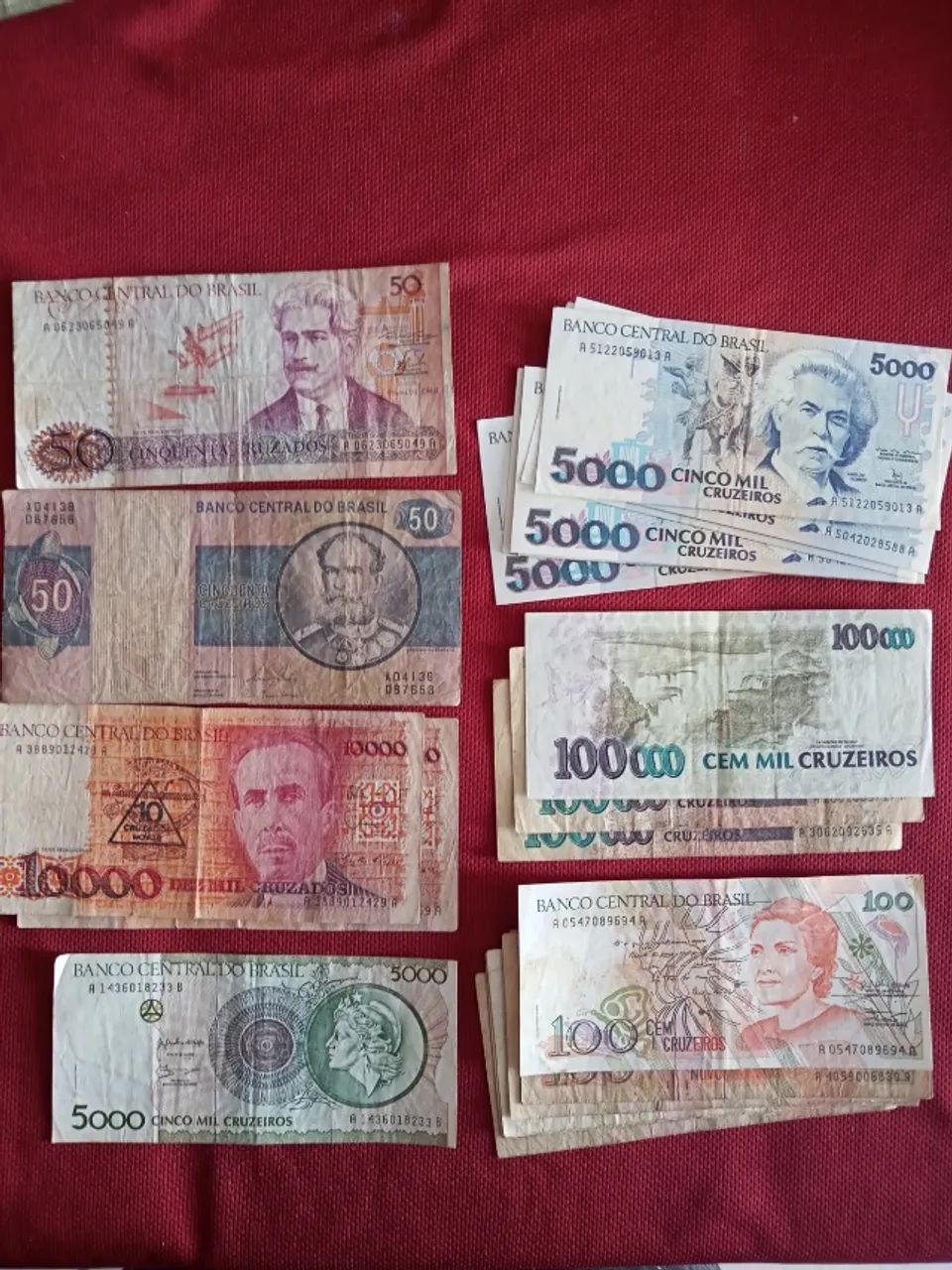 Moedas e cedulas antigas