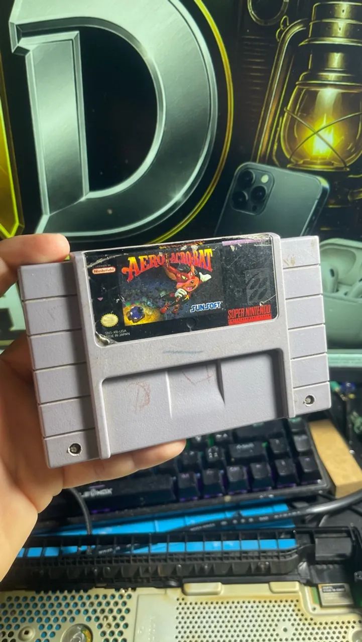 Jogo original super Nintendo AERO ACRO BAT