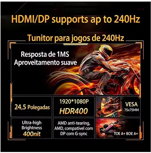 Monitor Gamer 240 Hz - Foto 4