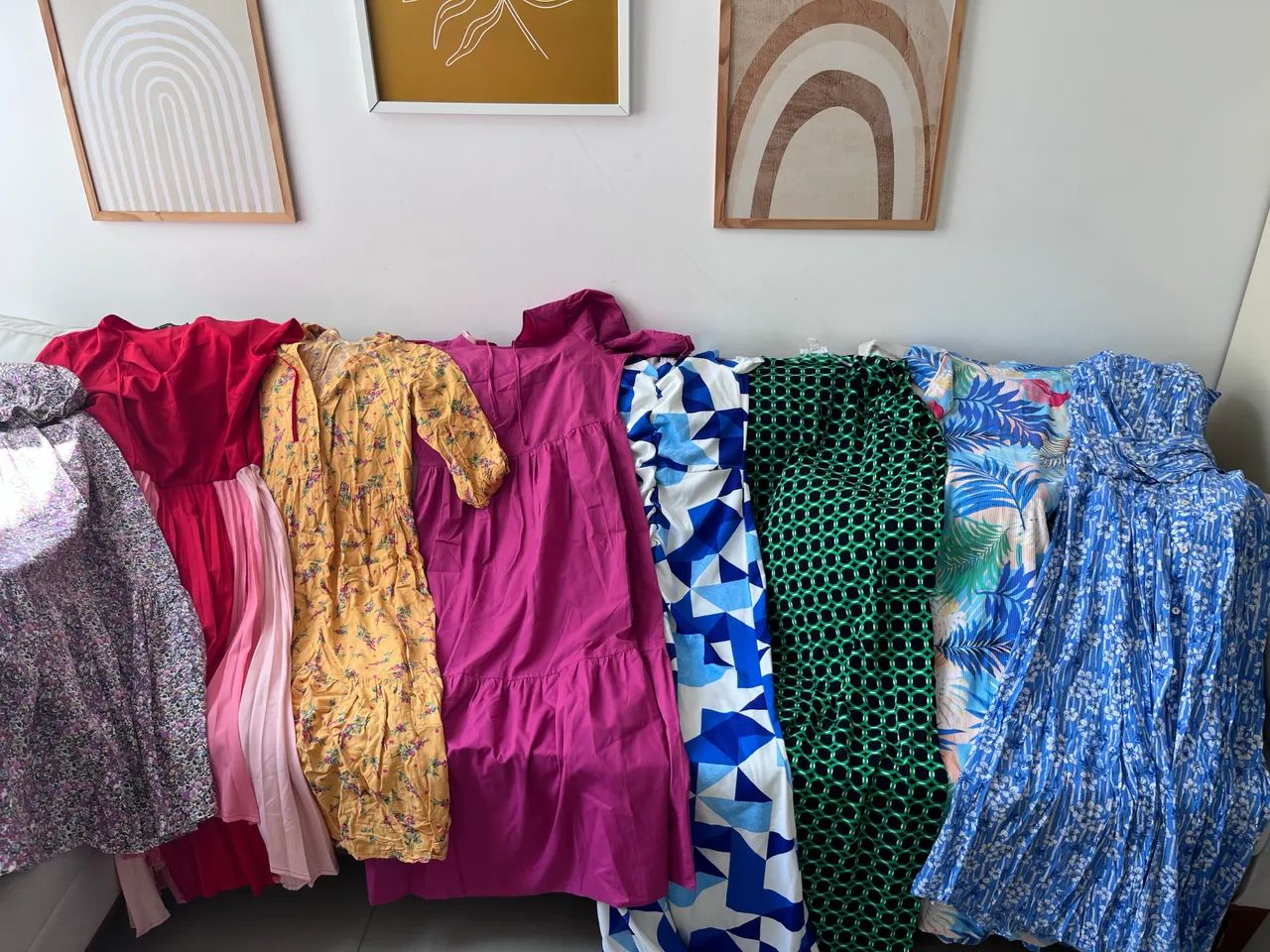 Kit 5 vestidos - tamanhos P, M e G - Foto 2