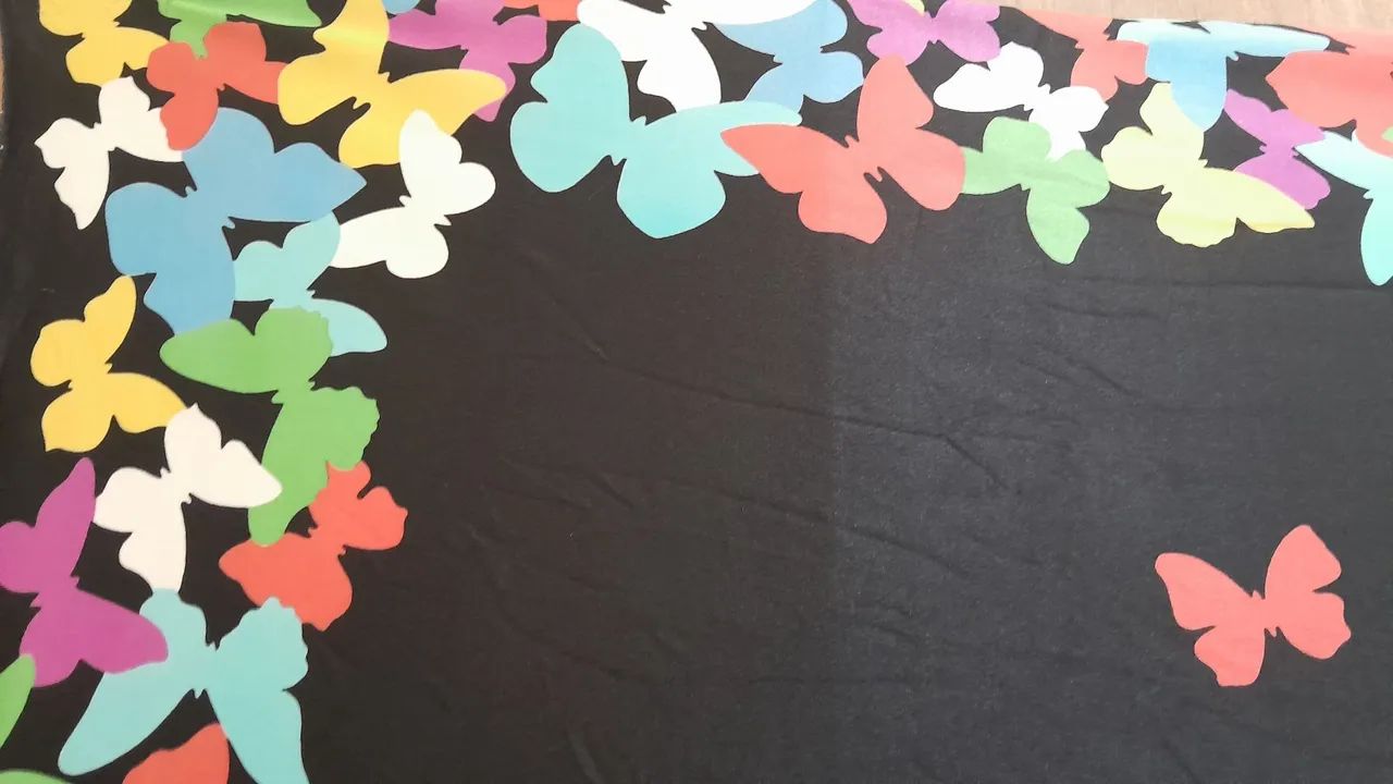 Canga estampada borboletas. - Foto 3