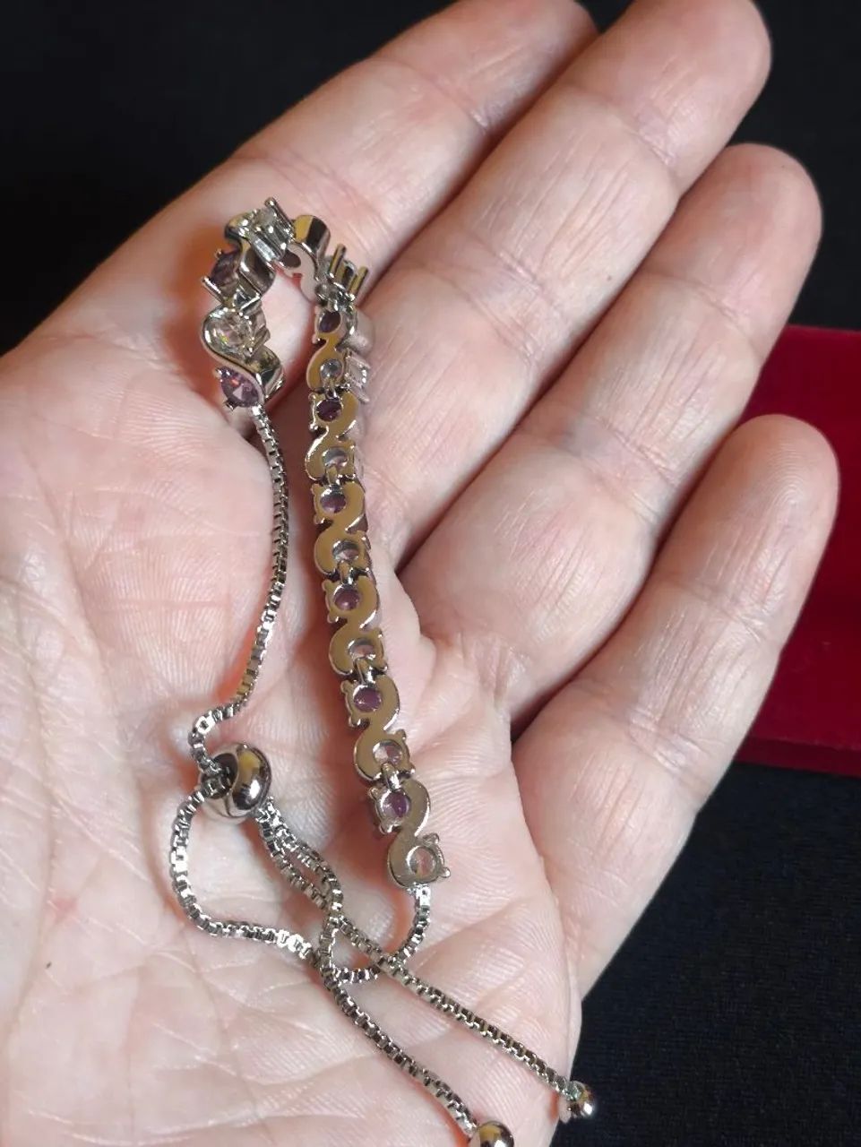 Pulseira prata com zircônia  - Foto 5