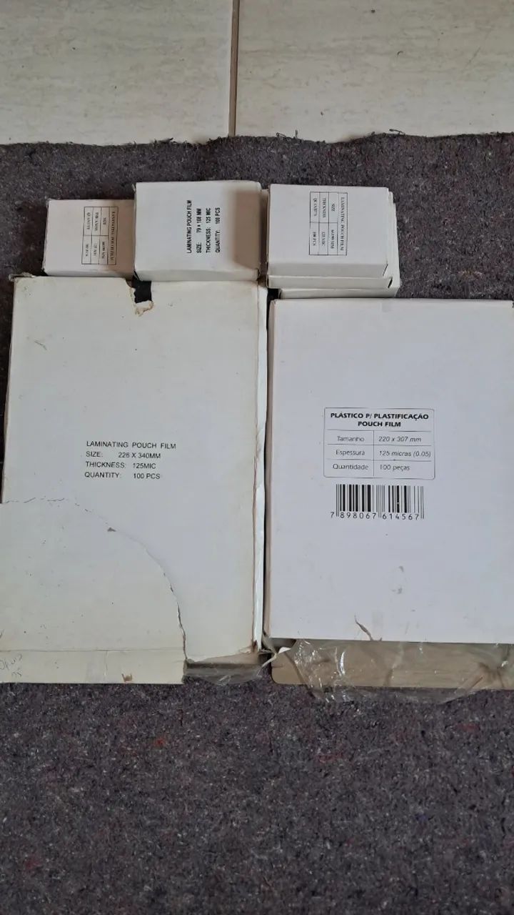 Kits plastico para plastificaçao 
