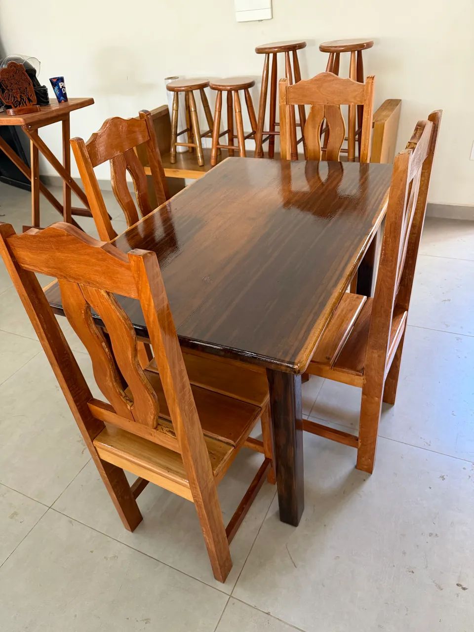 Conjunto mesa maciça + cadeira  - Foto 3