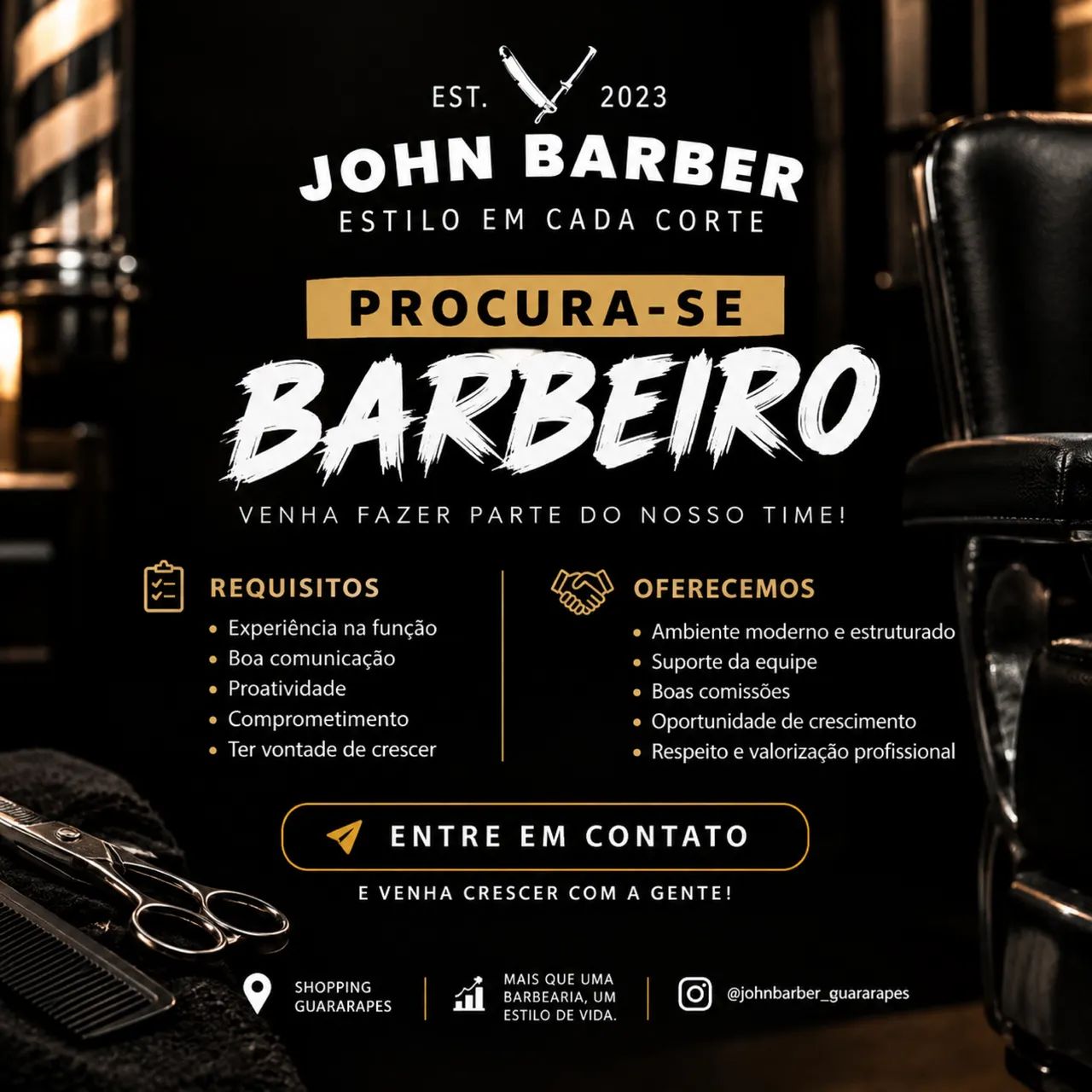 Procura-se BARBEIRO(a)