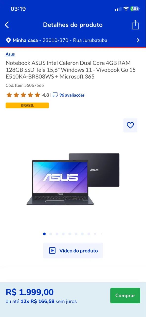 Notebook Asus