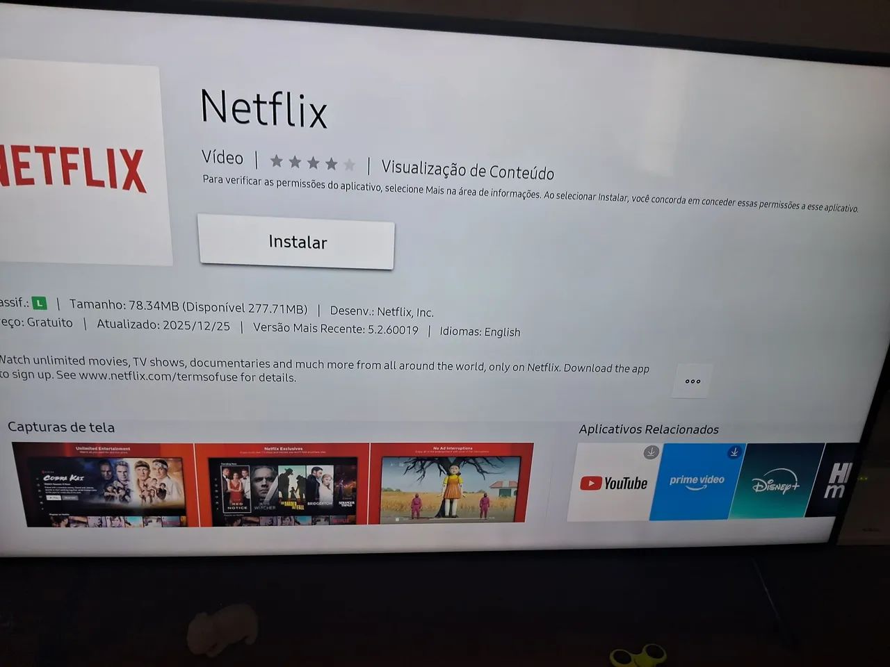 Samsung tv 4k led 50 polegadas 