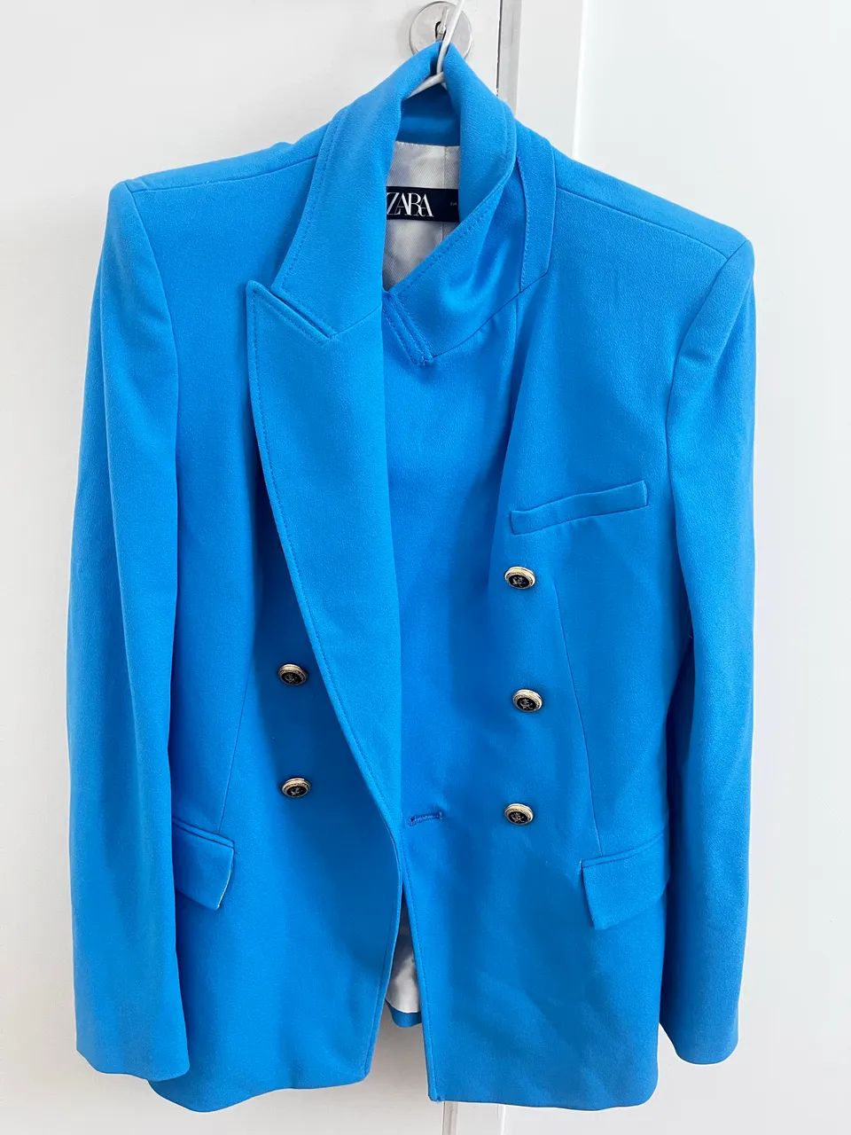 Blazer Zara Original Azul Vibrante  - Foto 2