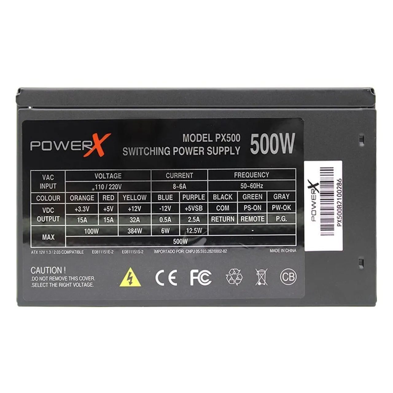 Fonte Gamer 500W - PX500 - Foto 2