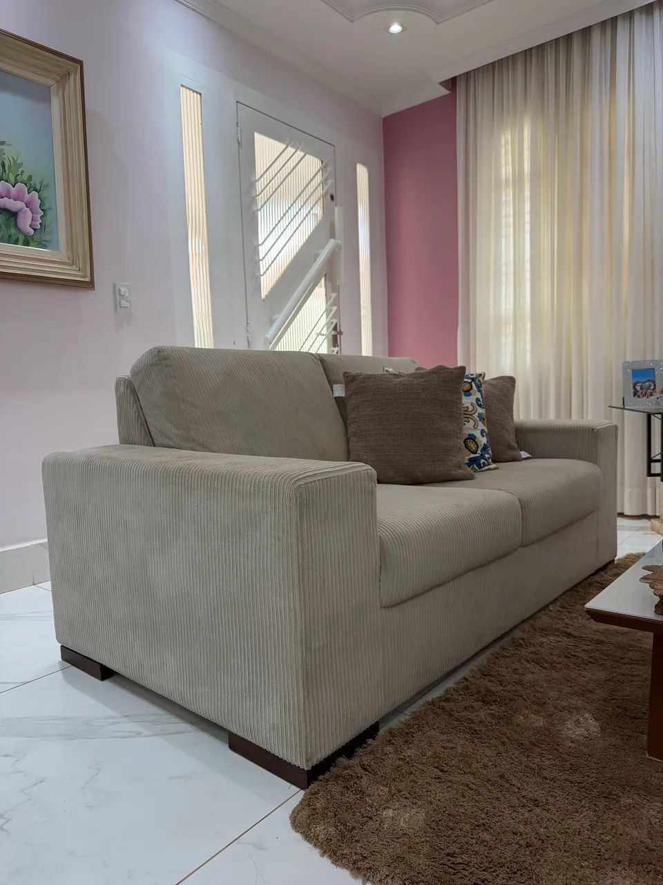 Conjunto de sofás para sala de 4 e 2 lugares - Foto 5