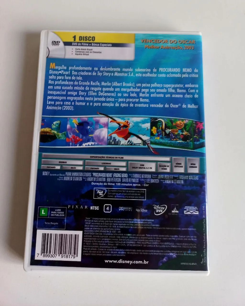 DVD Procurando Nemo Original - Foto 2