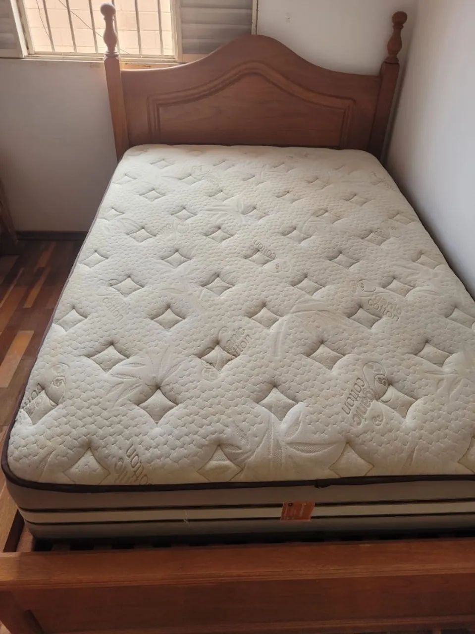 Cama de Casal em Cerejeira com Colchão Viscogel - Foto 3
