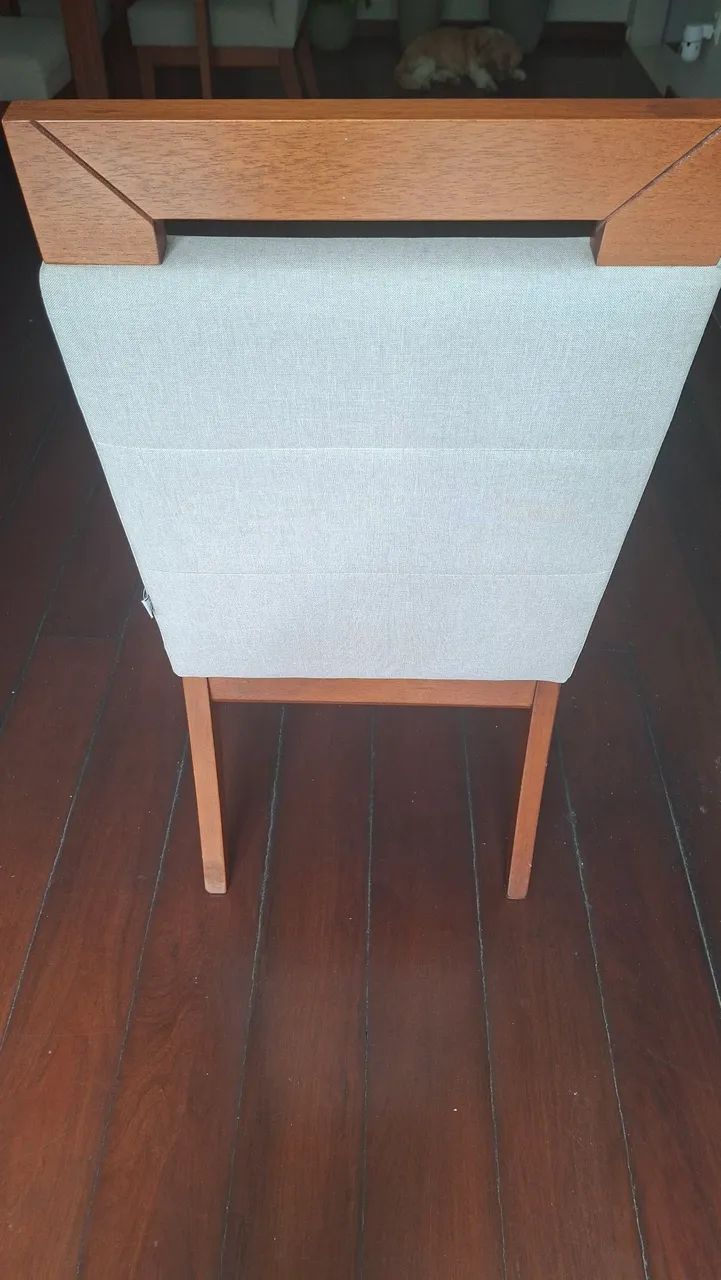 Mesa tampo de vidro c/ cadeiras perfeito estado - Foto 5