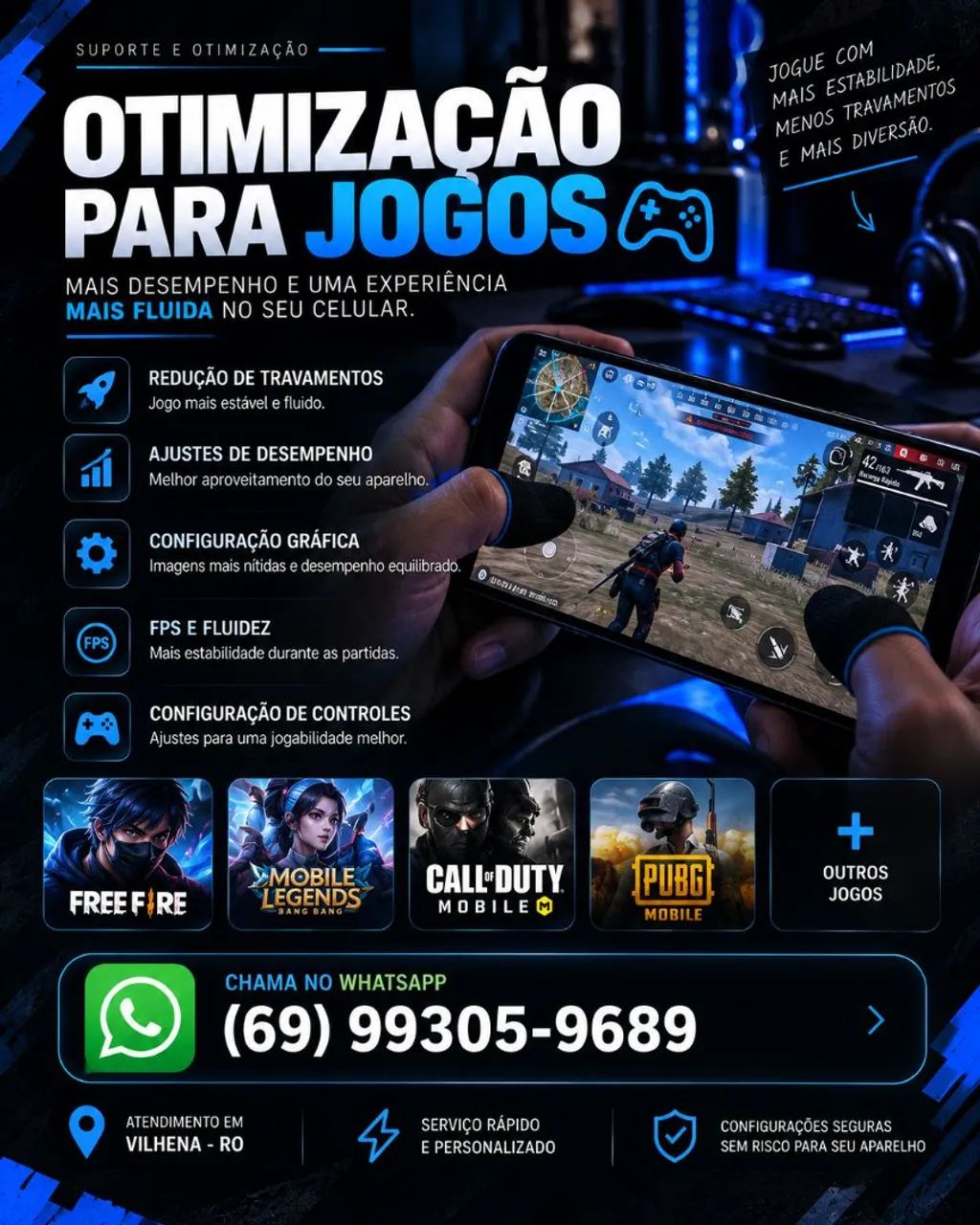 Otimização de Celular e PC | Limpeza, Desempenho e Jogos - Foto 3