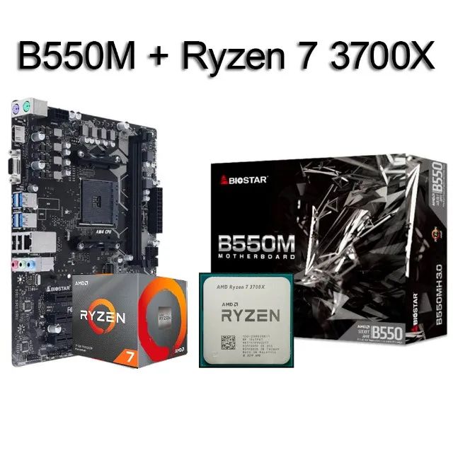 Kit placa-mãe B550 + Ryzen 7 3700X