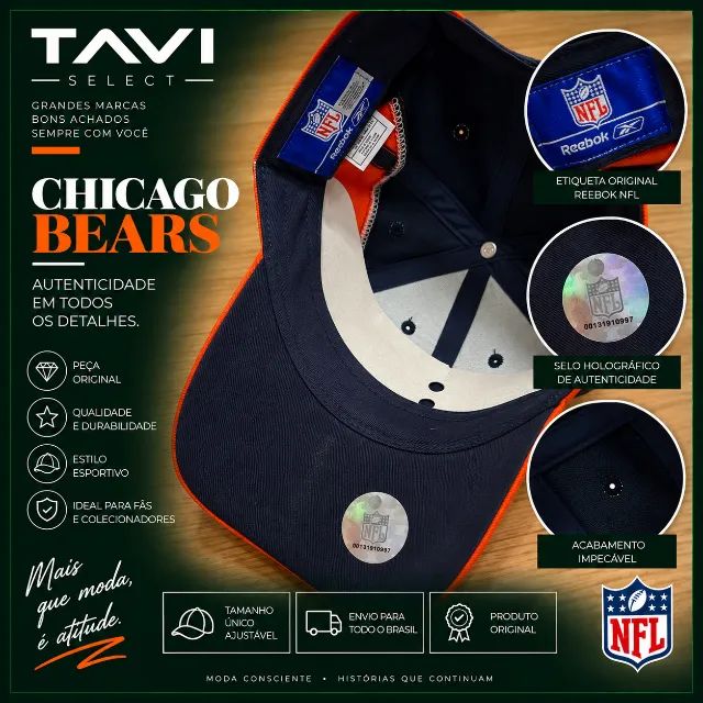 Boné Chicago Bears NFL - Reebok - Foto 3