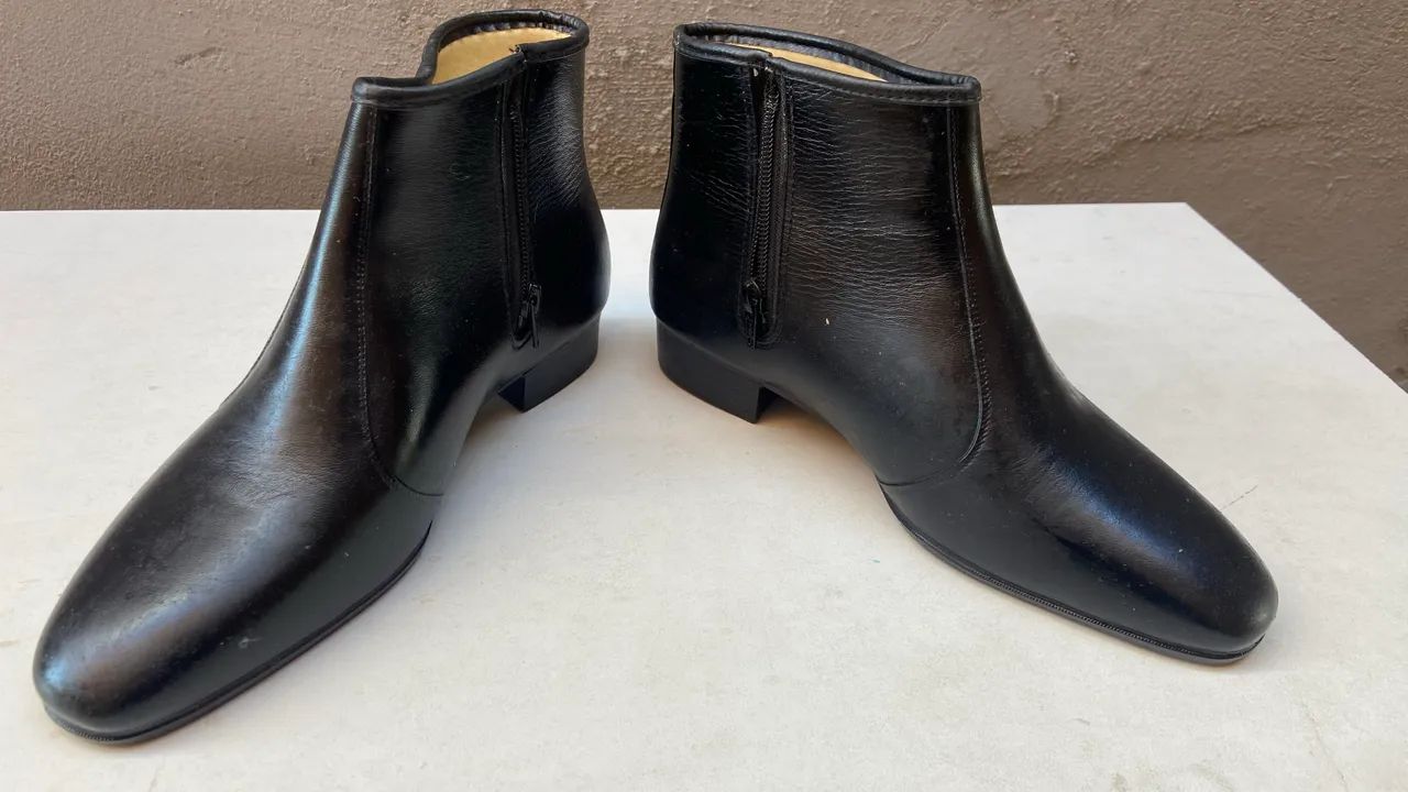 Bota masculina de couro - Foto 3