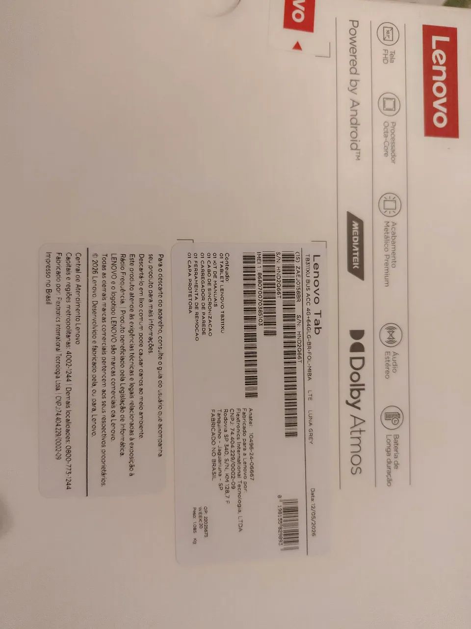 Tablet Lenovo com capa. Completo. - Foto 5