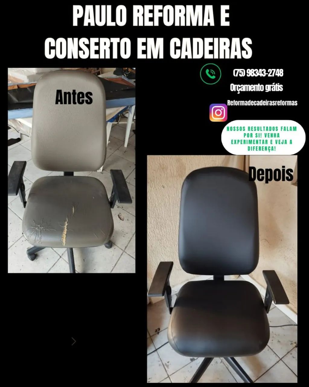 Reforma e conserto de cadeiras
