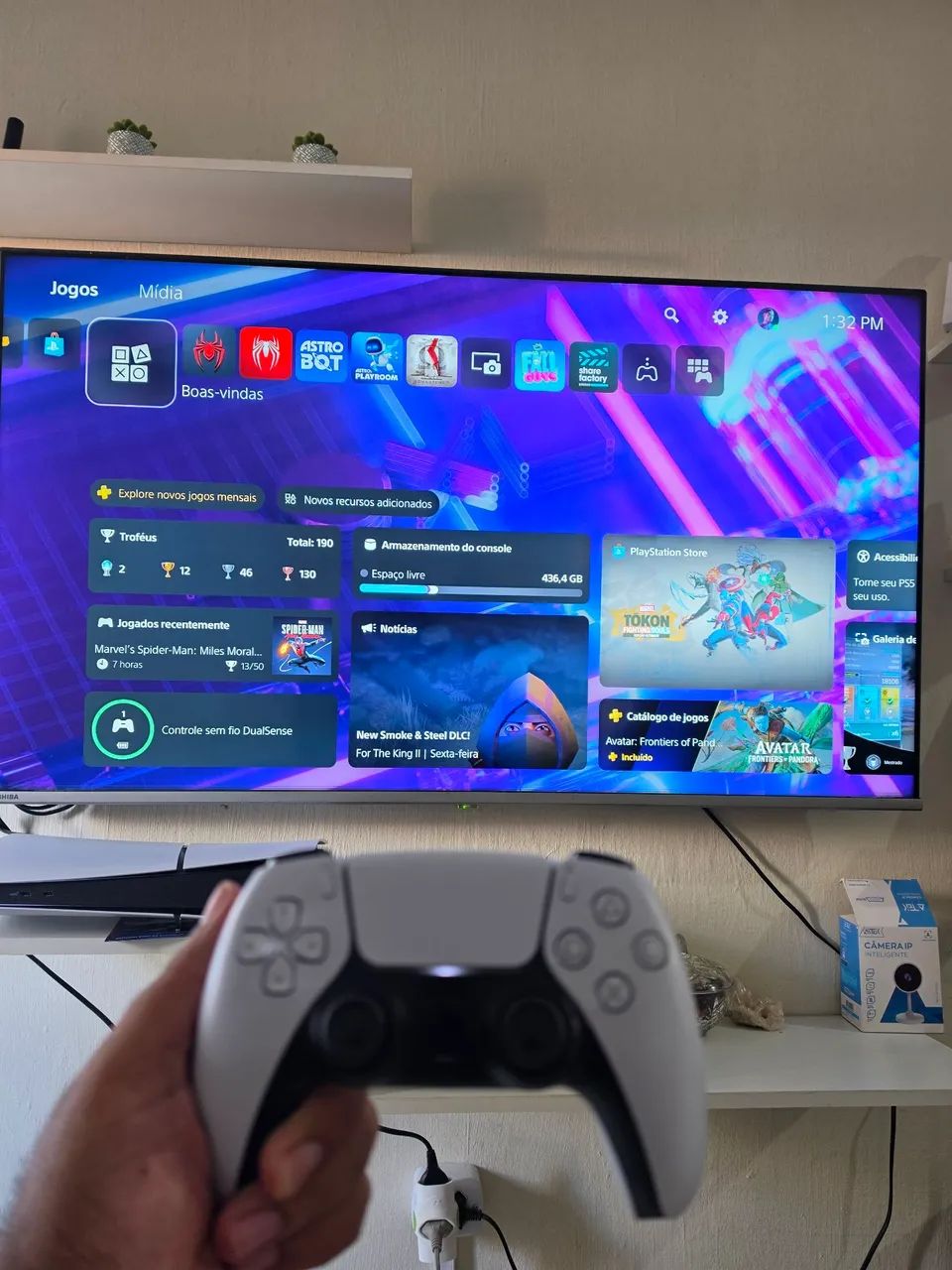 PS5 SLIM COM 1 MÊS DE COMPRADO! SÓ VENDA!! - Foto 4