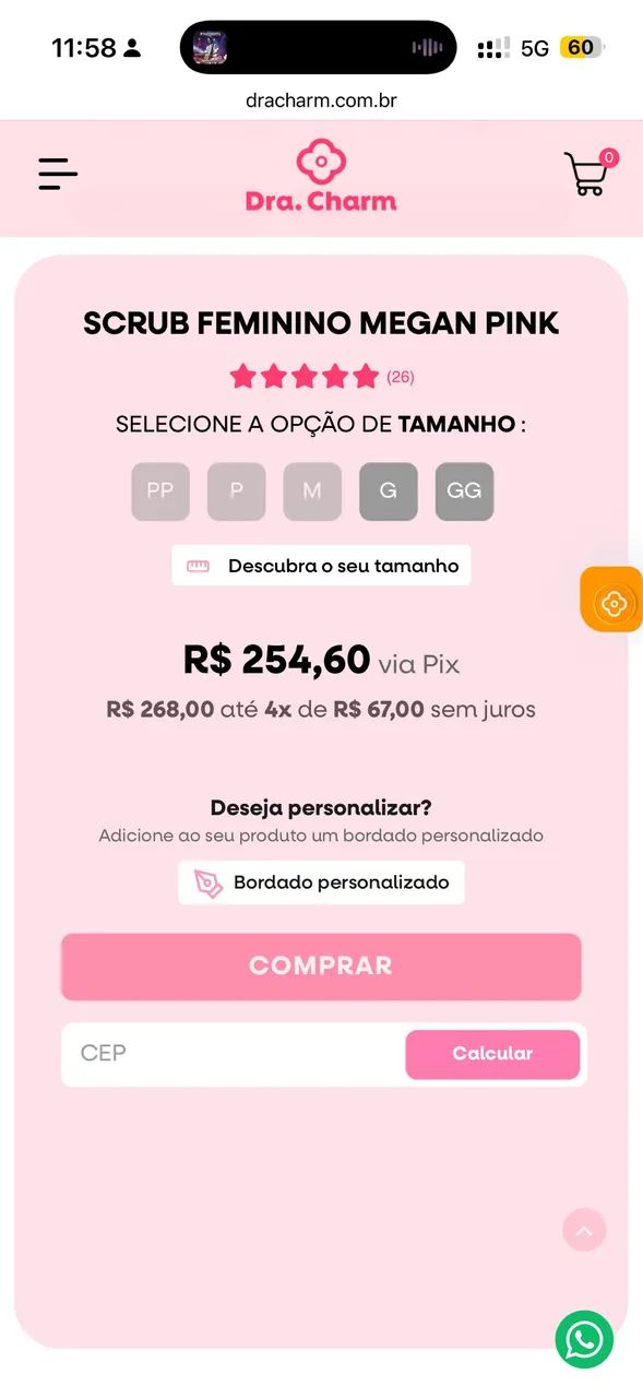 Scrub Dra Charm linha tecnológica  - Foto 4