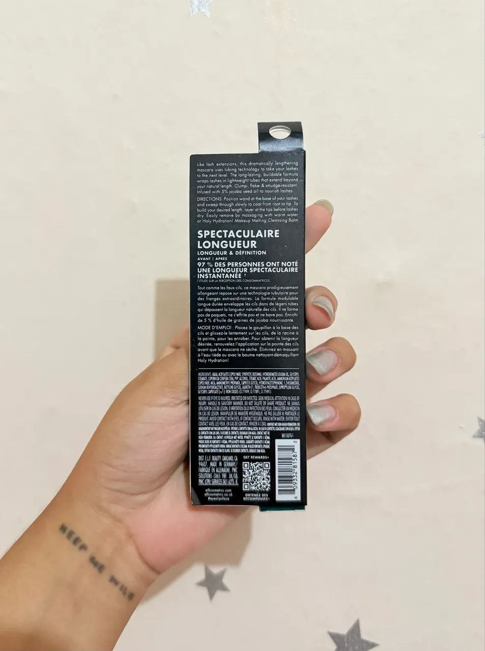 Máscara de cílios Rímel ELF - lash xtndr mascara (cor soft black)  - Foto 2