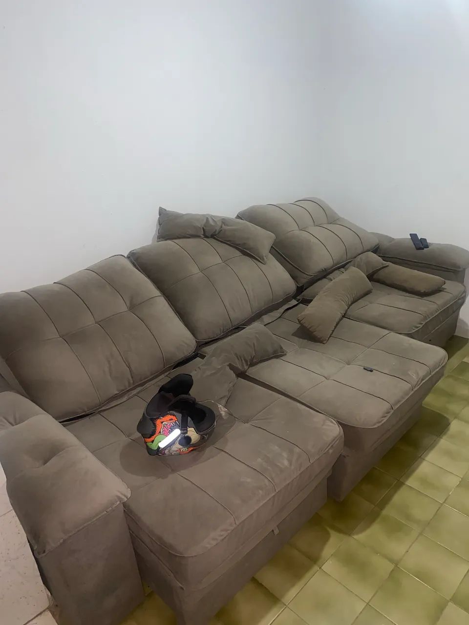 Sofá retrátil reclinável 3 metros - Foto 2
