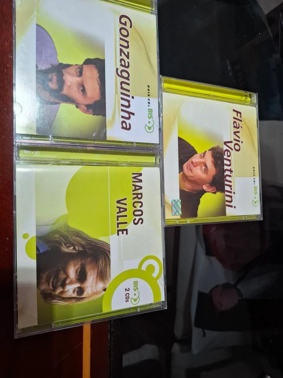 3 cds (CADA UM COM 2) Marcos Valle, Gonzaguinha e Flávio Venturini. 