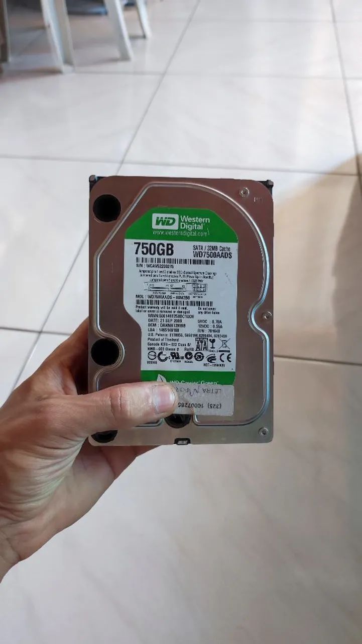 HD WD - 750gb