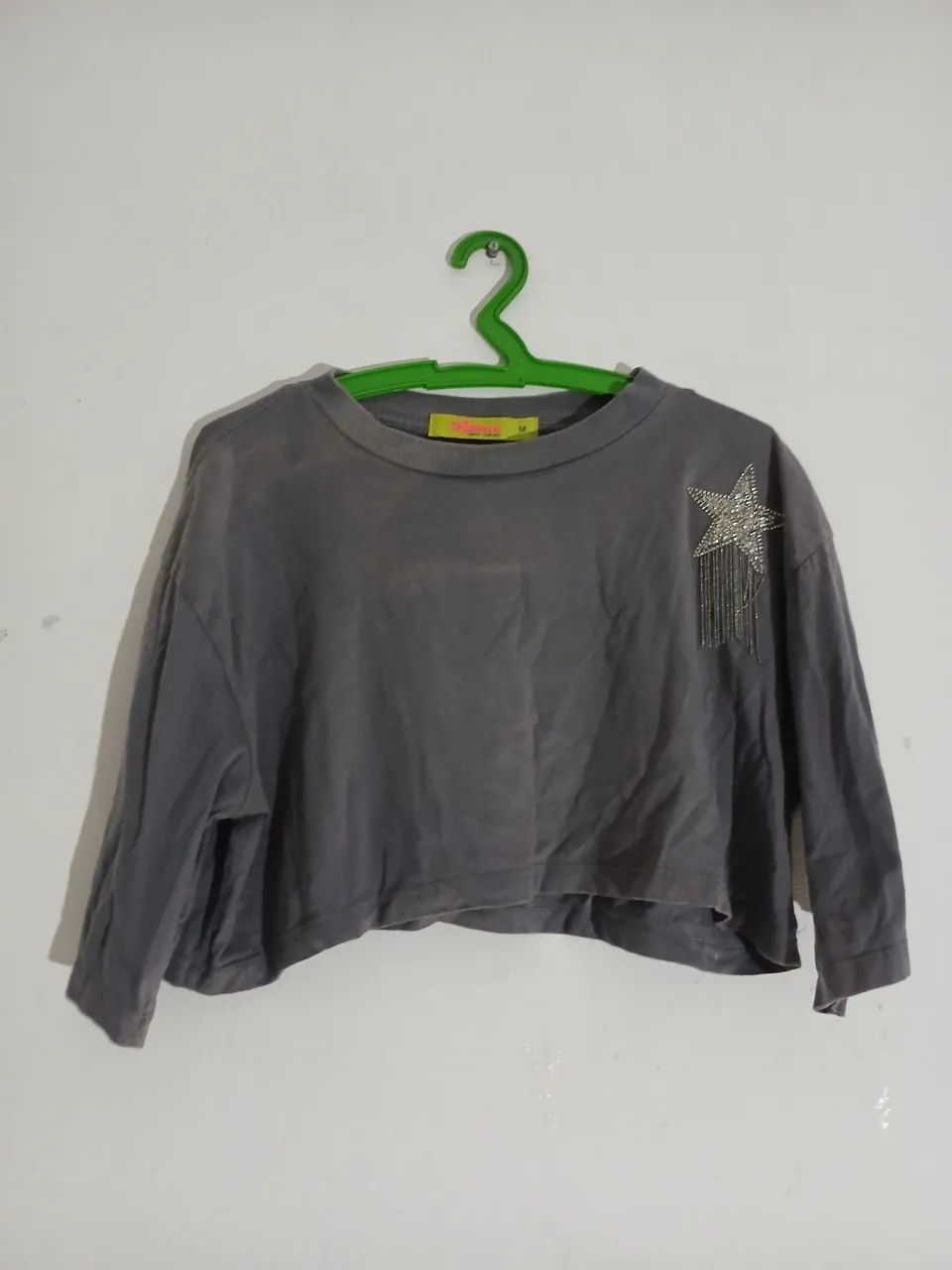 Cropped Cinza Feminino - Foto 2