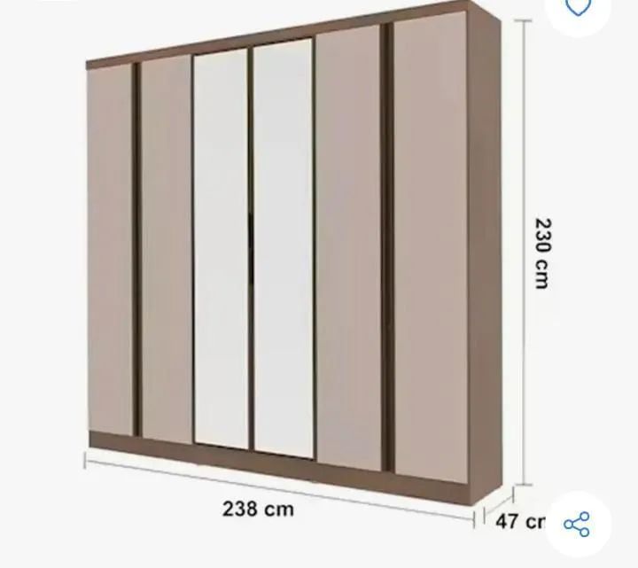 Guarda roupa 6 portas  - Foto 3