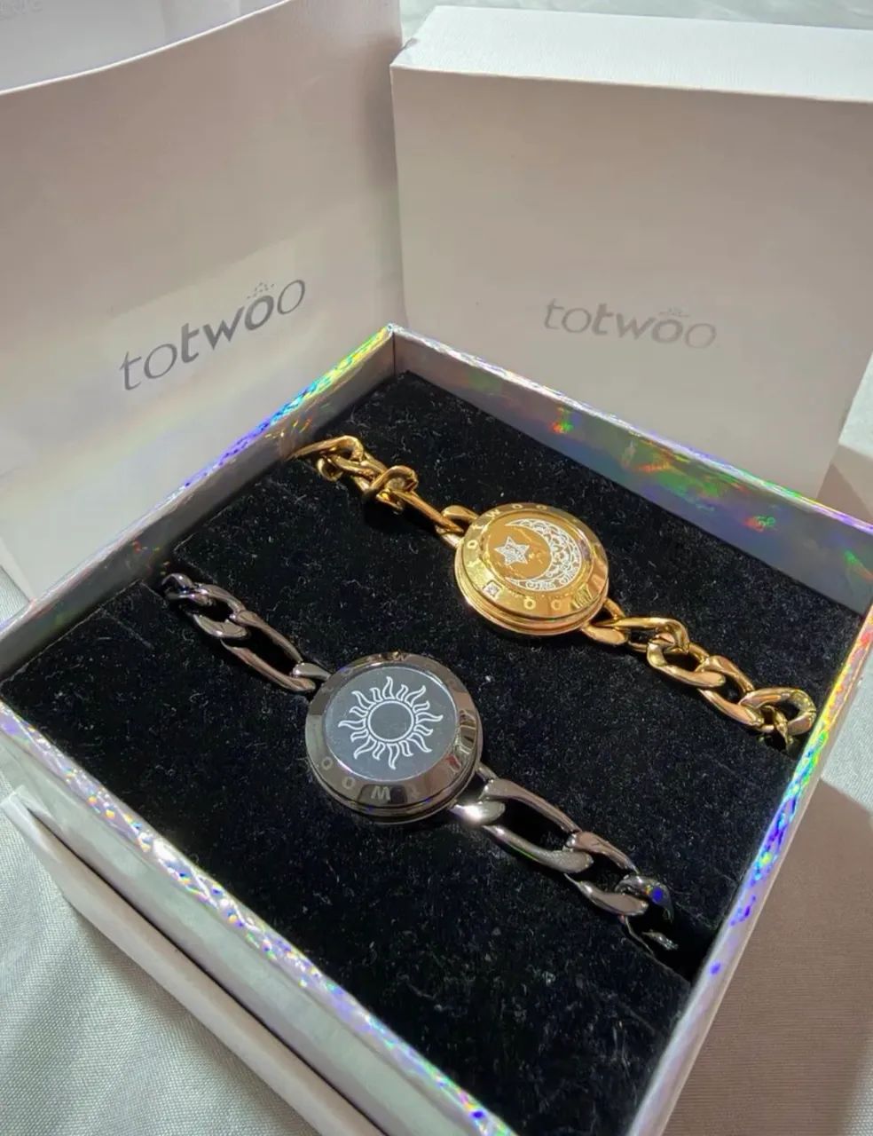 Totwoo pulseiras de toque de longa distância! Ideal para presentear! - Foto 5