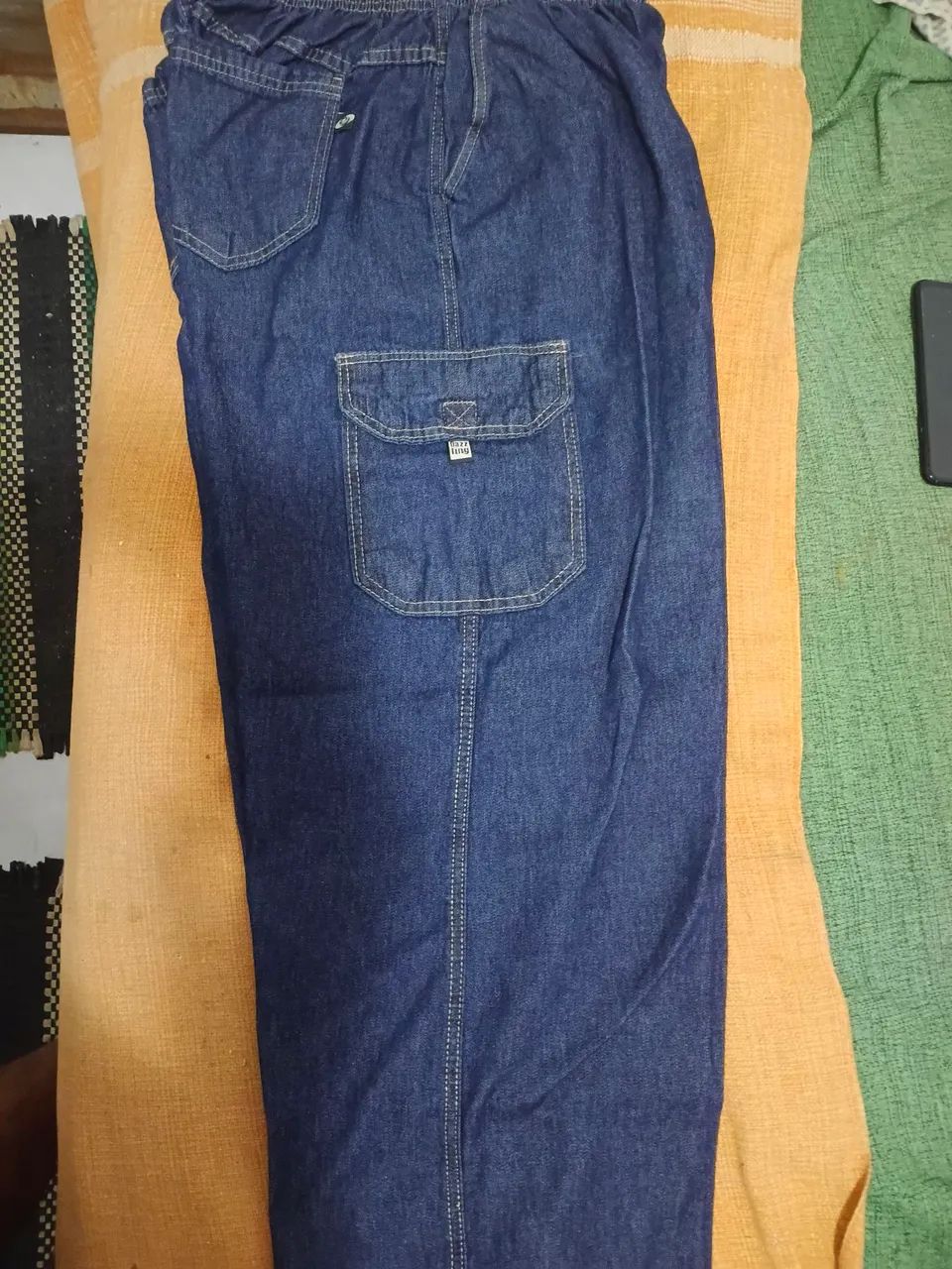 Calça Cargo Jeans Bag Dazzling 