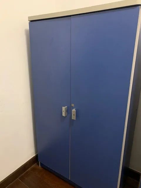 Armário Multiuso azul com prateleiras - Foto 5