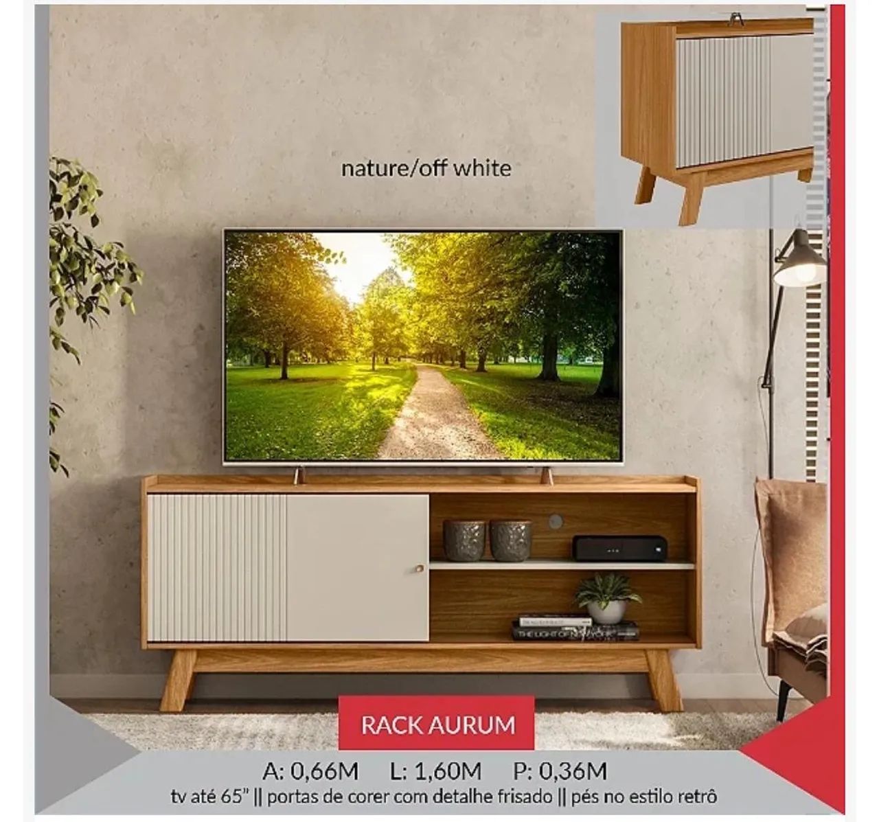 RACK AURUM 1.60M PROMOÇÃO  - Foto 3