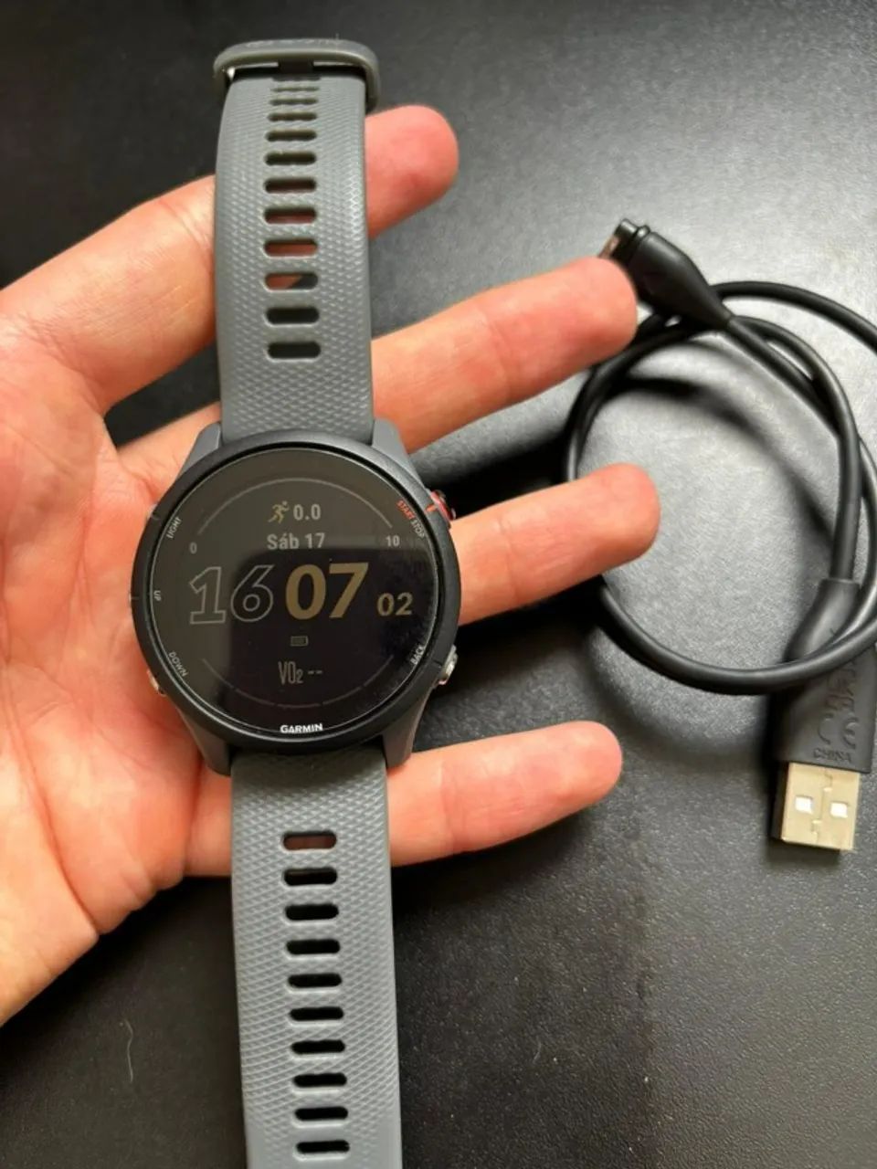GARMIN FORERUNNER 255 CINZA - Foto 2