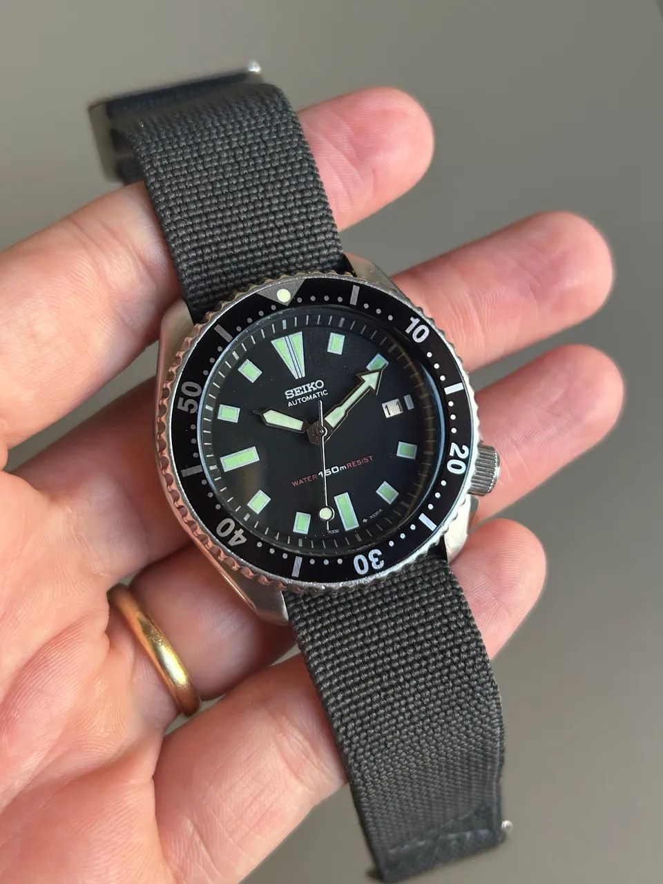 Relógio Seiko Diver 7001 scuba automático pré SKX 7002  - Foto 5