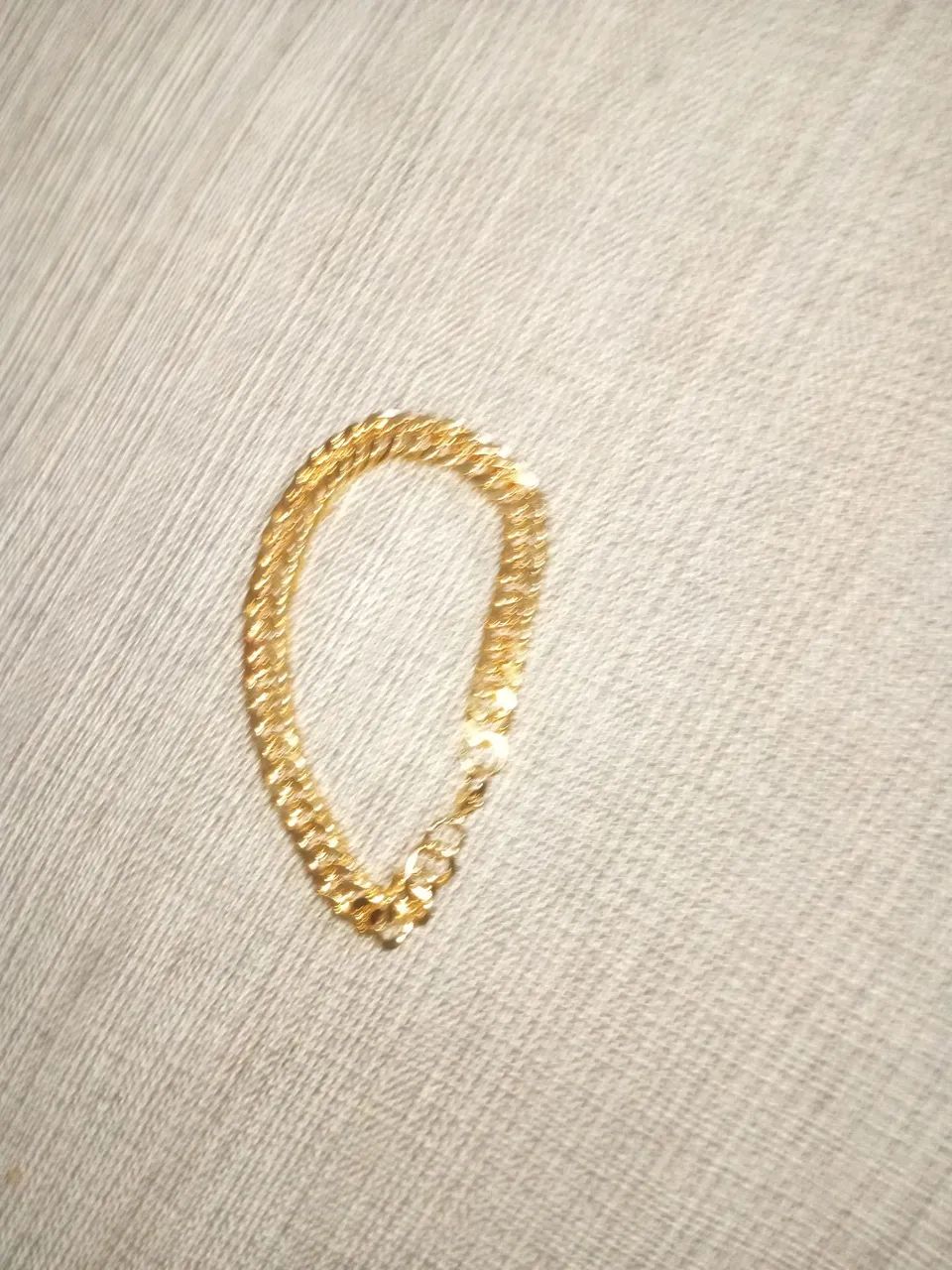 Pulseira masculina Grumet grossa dourada*nova*! - Foto 2