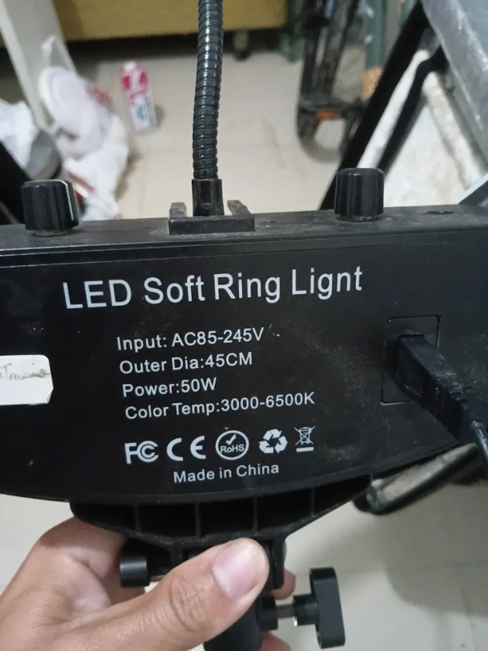 Ring Light LED Profissional 18 Polegadas 45cm Com Tripé - Quase Novo - Foto 5