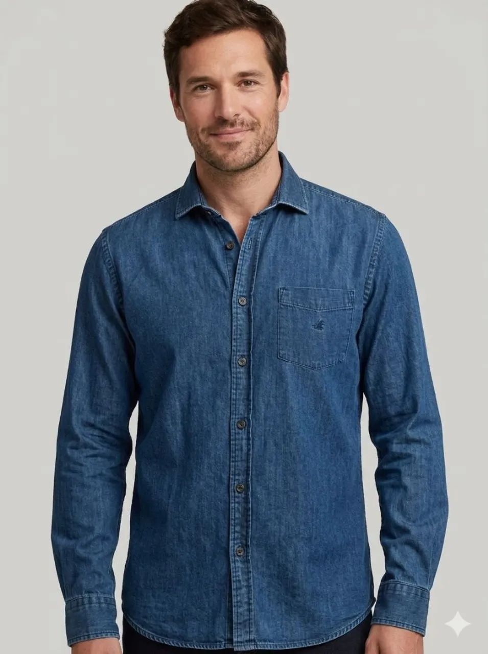 Camisa Jeans Conservada Original Brooksfield P/M