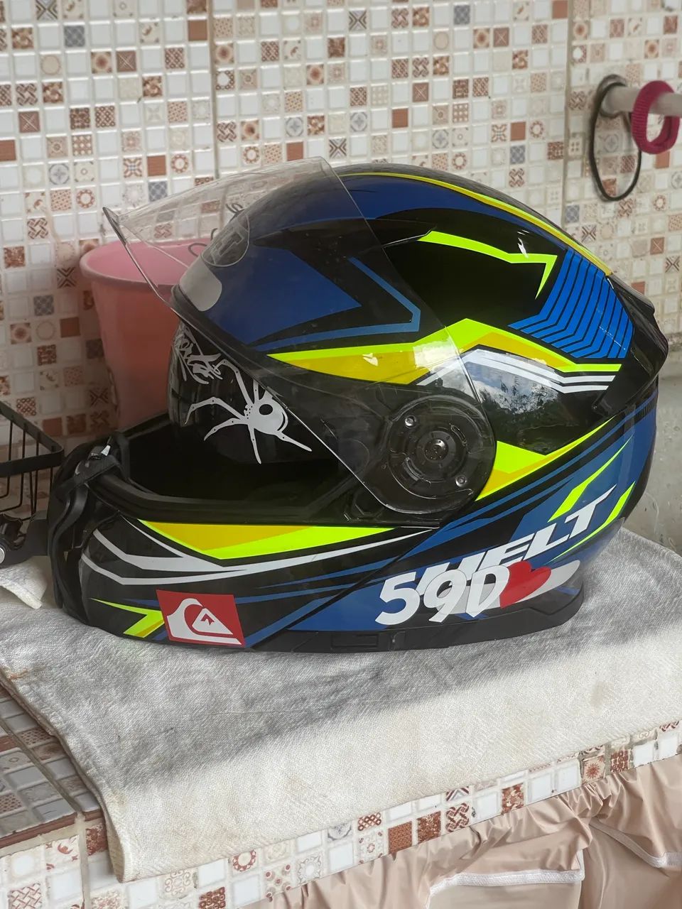 Capacete HELT ARTICULADO HIPPO GLASS  - Foto 3