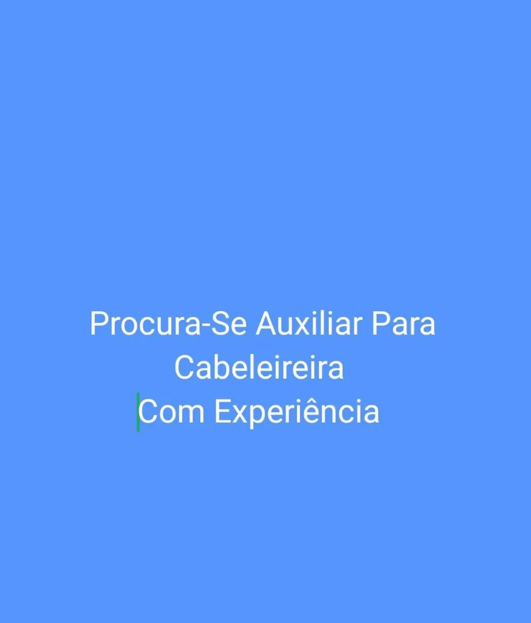 Auxiliar de cabeleireiro