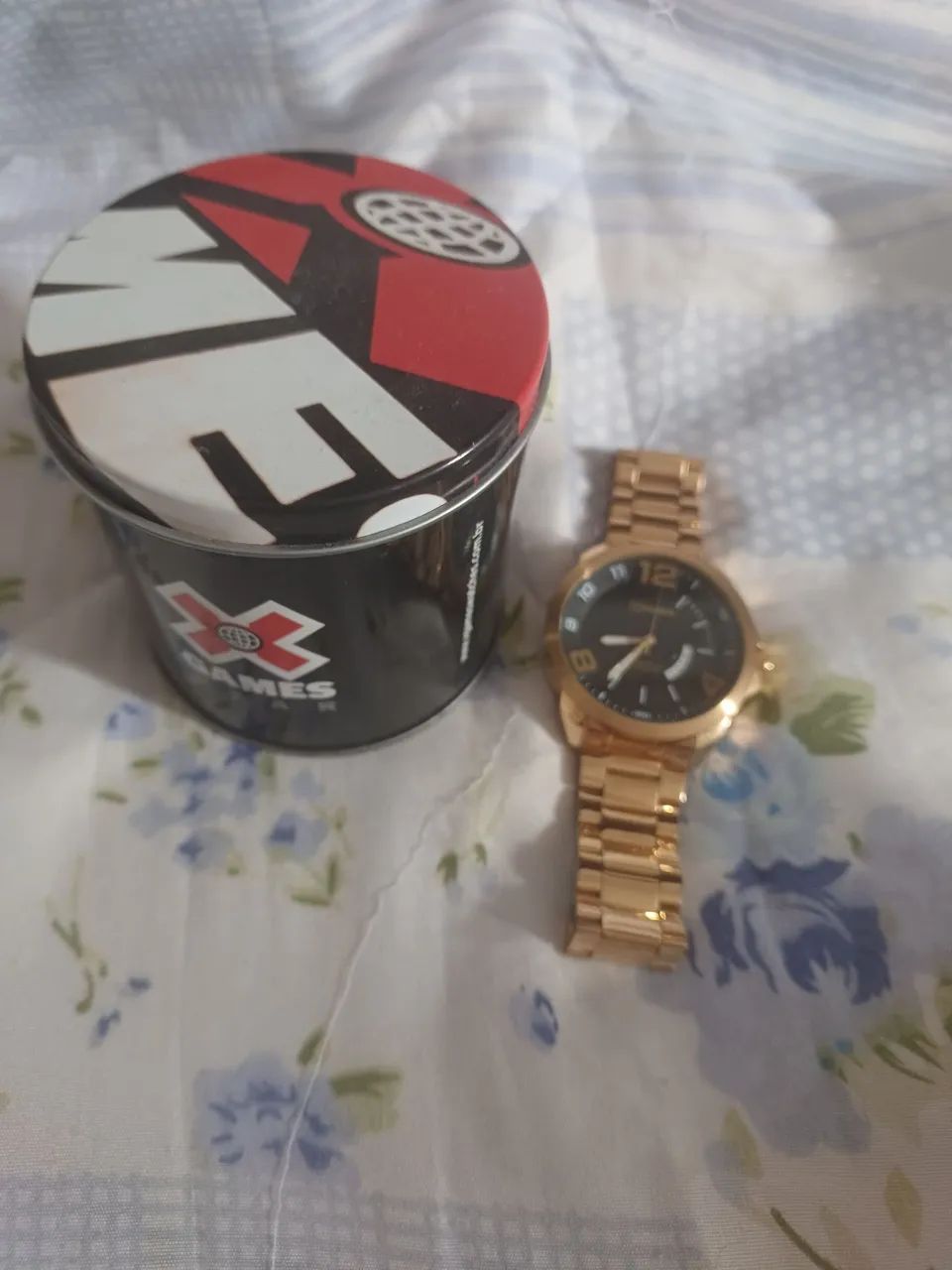 Relógio X game dourado  - Foto 2