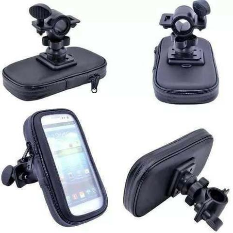 (NOVO) Suporte Prova D'Agua Celular Bike Bicicleta Moto Gps 5.5 Pol - Foto 2