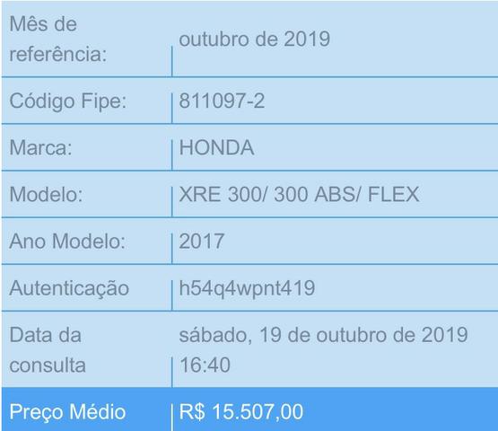 Xre 300 2017 a baixo da fipe - Foto 9