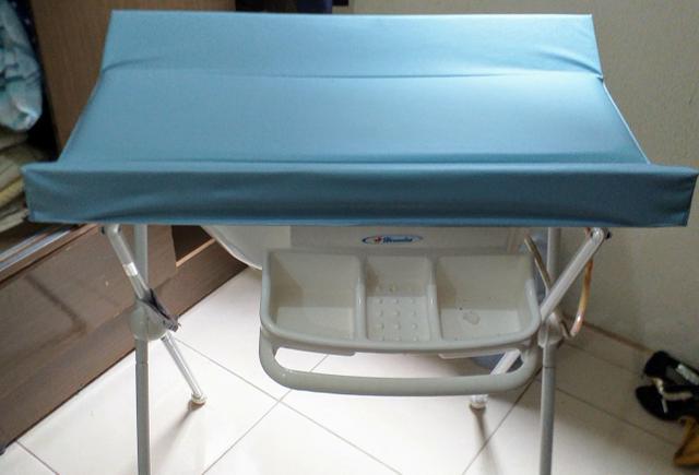 Banheira com Trocador _ Cor Azul