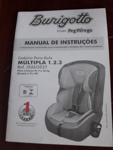Cadeirinha para carro crianças 9 a 36kg