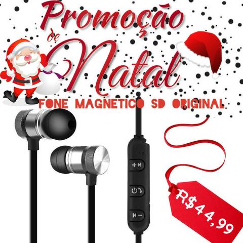 Fone De Ouvido Magnetico Altomex Sd Original Bluetooth Android iOS Música