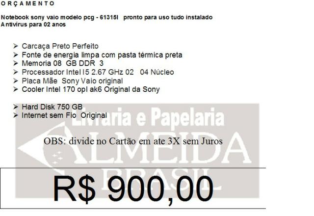 Notebook sony vaio pronto para uso tudo instalado Antivírus para 02 anos - Foto 6