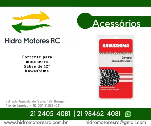 Motosserra KCS380P À Gasolina 37,2cc 2T Com Sistema Antivibração + Corrente  57 Elos e Sabre 16 Pol - Kawashima - Motosserra - Magazine Luiza